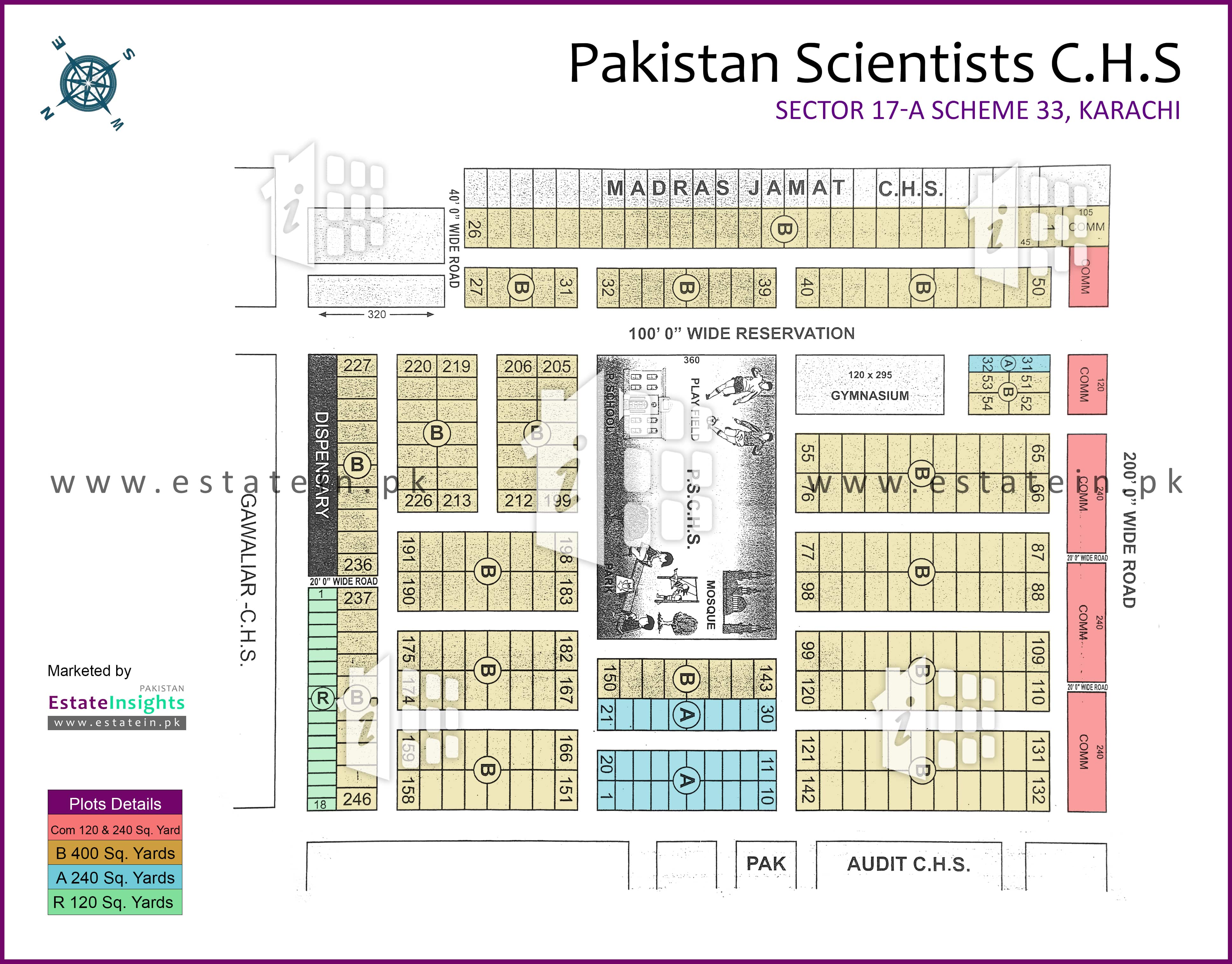 View High Resolution Project / Society Maps / Siteplan of Pak Scientist