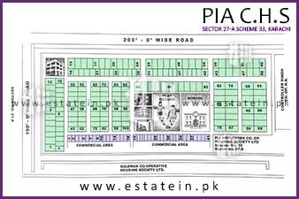 PIA Cooperative Housing Society High Resolution Map