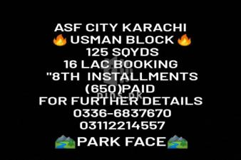 125 sqy plot for sale in ASF City on Installment