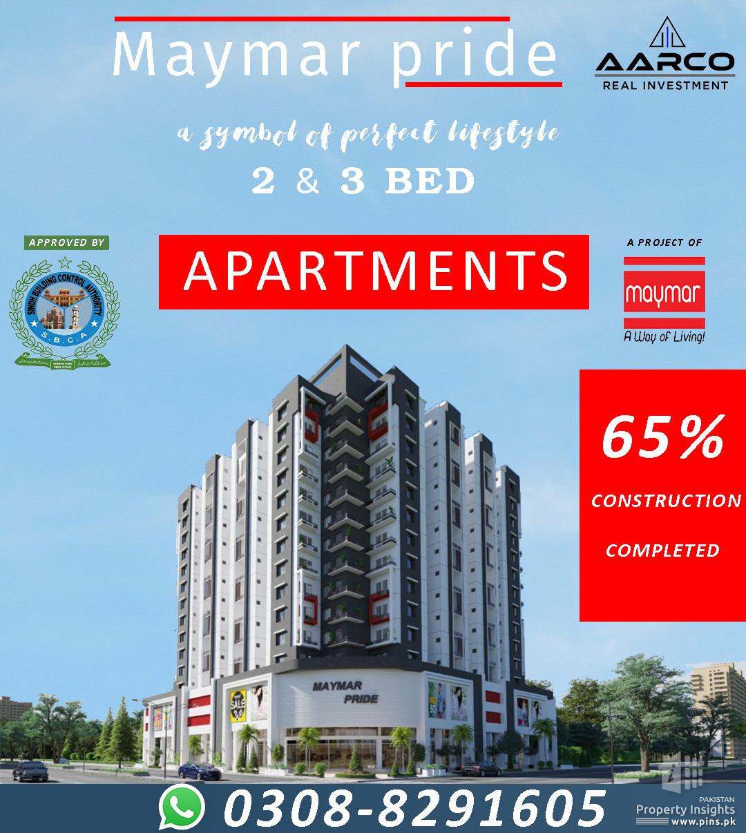 MAYMAR PRIDE APARTMENT ON EASY INSTALLMENT Apartment for Sale in Karachi