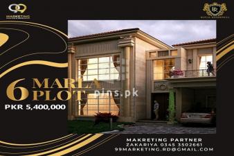 6 Marla Plot for Sale in Royal Residencia Block C