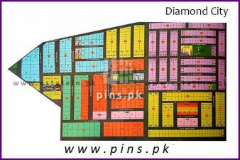 Diamond city 80 sq yards west open leased plot for sale