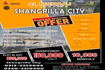 125 Yards Plot for Sale in SHANGRILLA CITY 10,000 MONTHLY ONLY