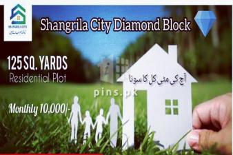 Shangrila City 125 Sq Yards Plot for Sale on Monthly Installments