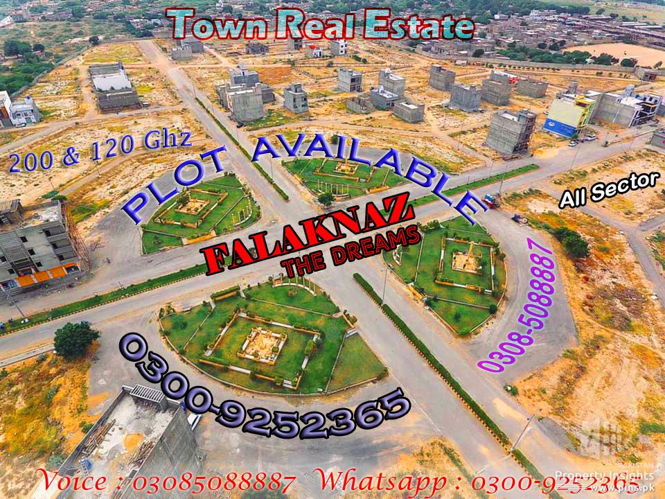 Falaknaz Dreams 200 Ghz & 120 Ghz Plot Avaialable on Cash Plot for Sale