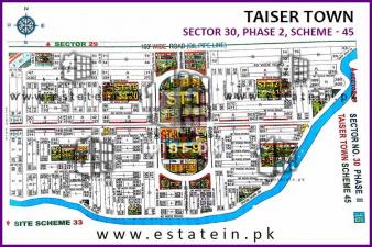 120 yards plot for Sale in Sector 30 Taiser Town Karachi