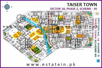 80 yards plot for sale in Sector 18 Taiser Town Phase II