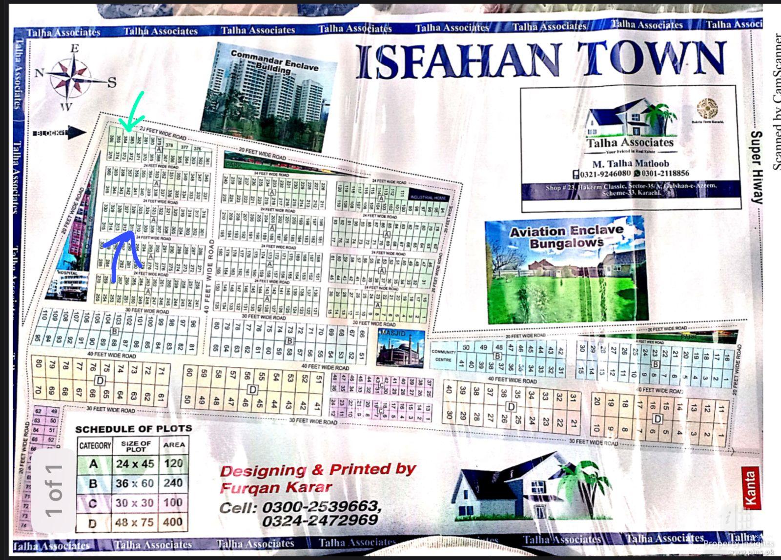 120 square yard plot for sale in Isfahan Town Karachi Plot for Sale in