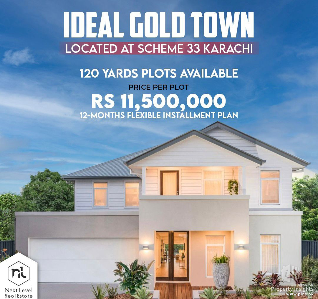 120 SQYD Residential Plots for Sale in Scheme 33 Karachi Plot for Sale