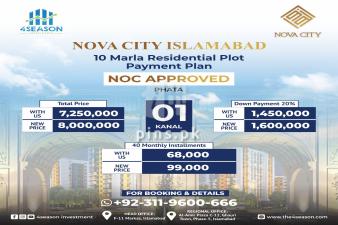 1 kanal file For Sale Nova City Islamabad 