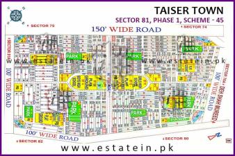 Secot 81-4 Taiser Town 80 yards plot for sale