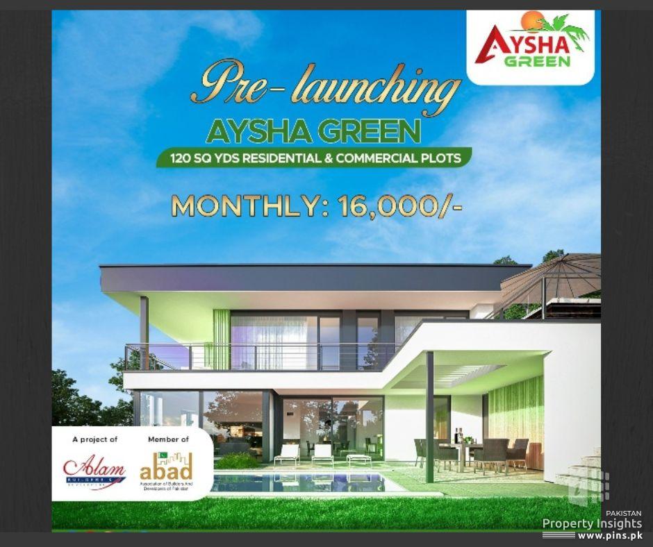 Ayesha Green Plot On Installment In Karachi Plot for Sale in Karachi
