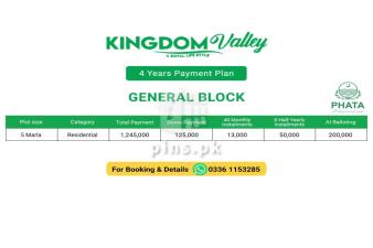 Kingdom Valley 5 Marla Plot 
