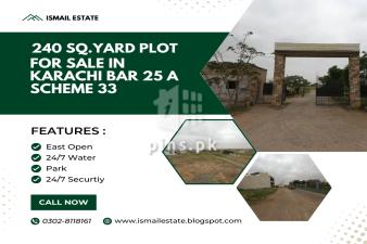 240 sq.yard plot for sale in Karachi bar 25