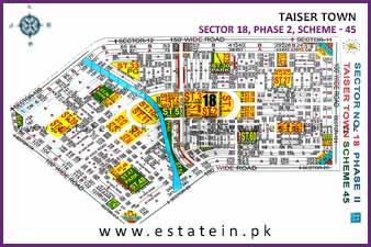 120 Sqy Plot for Sale in Sector 18 Phase 2 Taiser Town Karachi