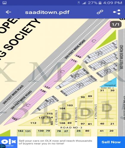 Saadi Garden Block 1 Commercial Plot for Sale