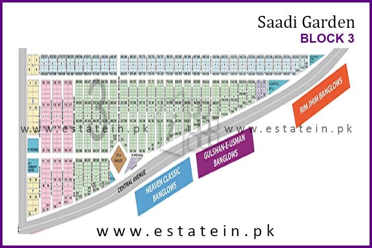 120 Yards Plot for Sale in Saadi Garden Block 3