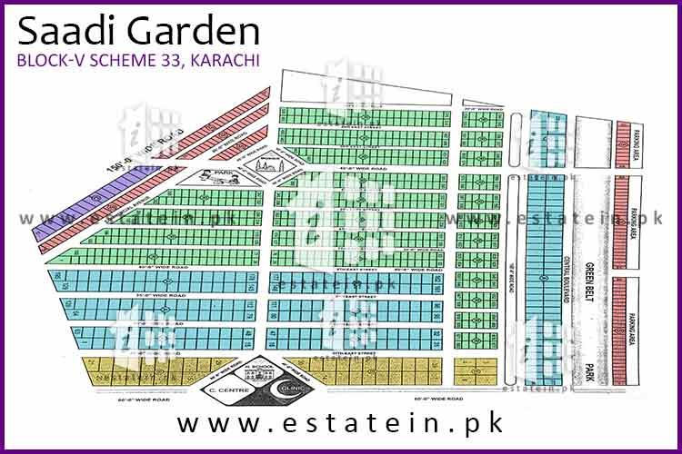 120 Sq yards plot for sale in Saadi Garden Block 5